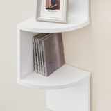 Estante esquinero de pared, 5 niveles