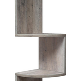 Estante esquinero de pared, 5 niveles