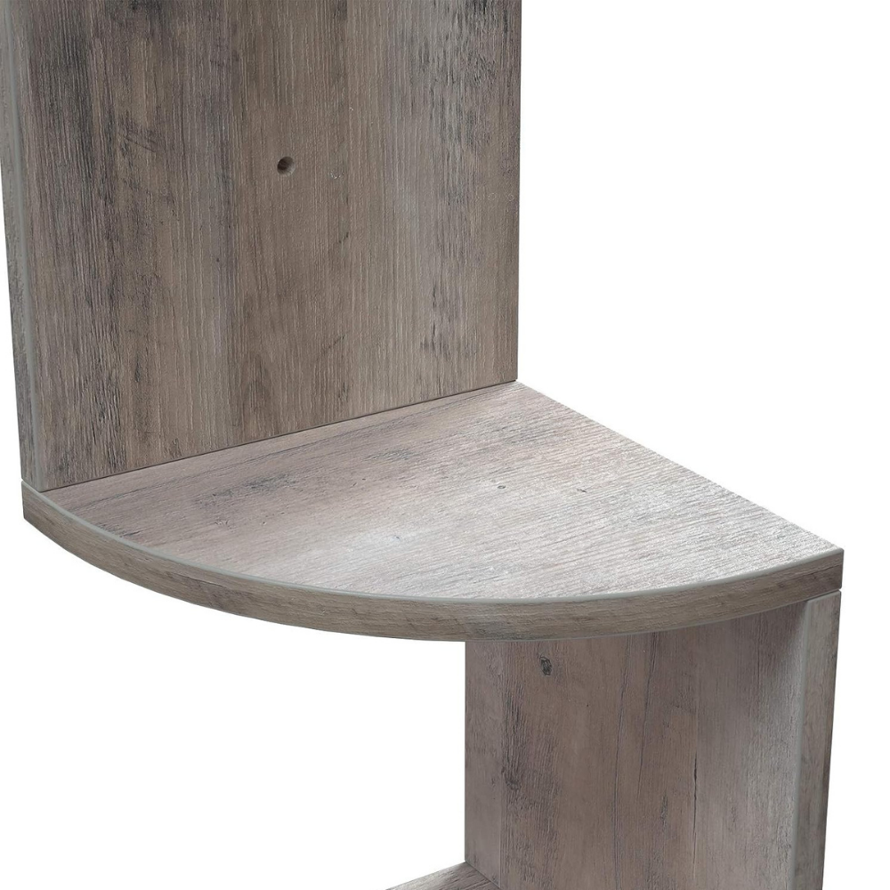Estante esquinero de pared, 5 niveles