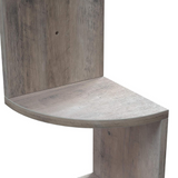 Estante esquinero de pared, 5 niveles