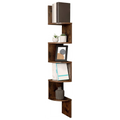 Estante esquinero de pared, 5 niveles