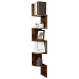Estante esquinero de pared, 5 niveles