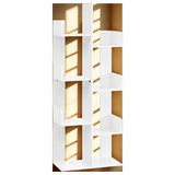 Librero decorativo tipo árbol, blanco