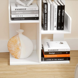 Librero decorativo tipo árbol, blanco