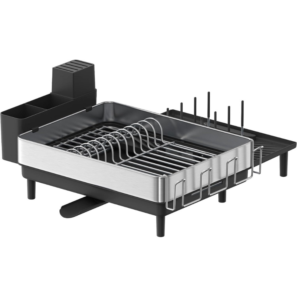 Escurridor de platos expandible de acero inoxidable