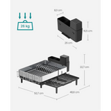 Escurridor de platos expandible de acero inoxidable