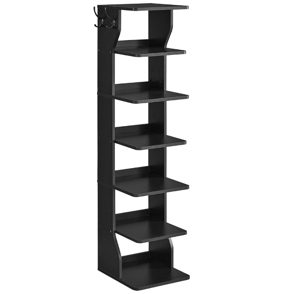Zapatero vertical angosto de 7 niveles