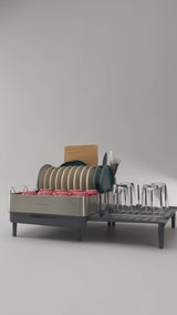 Escurridor de platos expandible de acero inoxidable